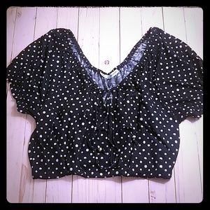 Maurices polka dot top